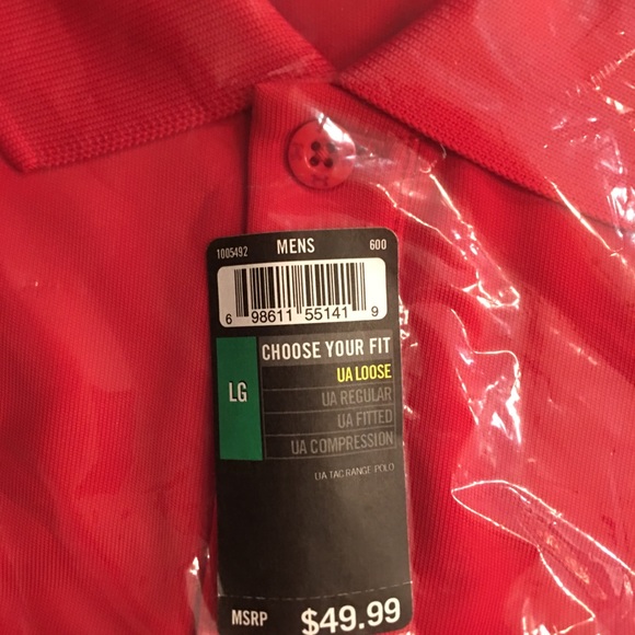 Under Armour Red Performance Polo - Picture 4 of 5